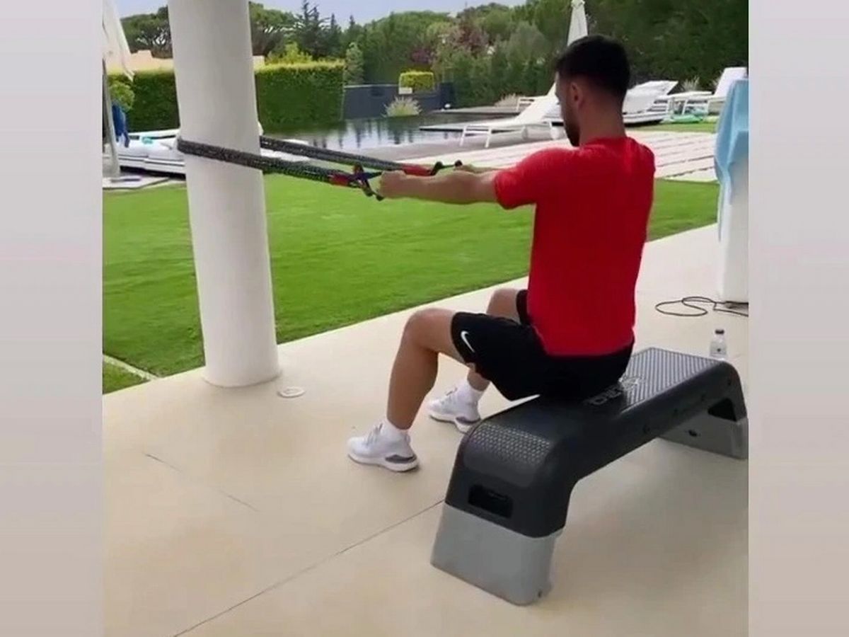 Manchester United's midfielder is putting in a lot of effort ahead of pre-season