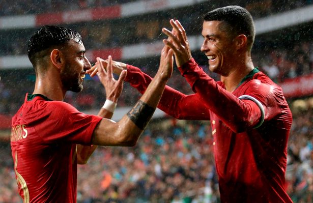                    Bruno Fernandes reacts to reports of Cristiano Ronaldo's departure